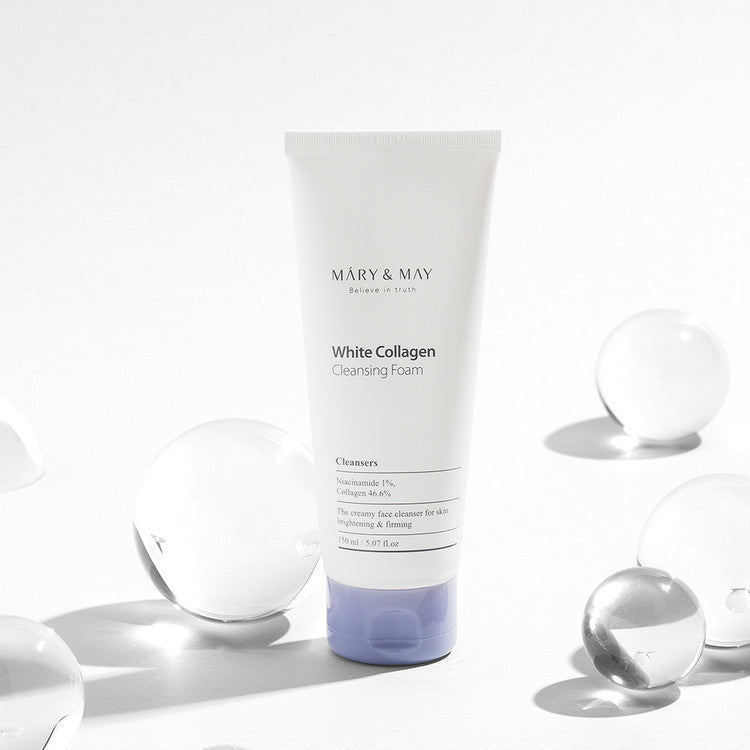 MARY & MAY | White Collagen Cleansing Foam