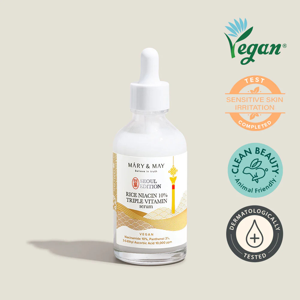 MARY & MAY | Rice Niacin 10% Triple Vitamin Serum