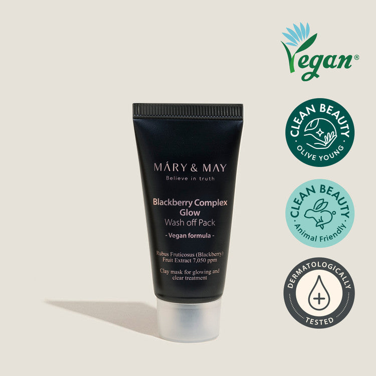 MARY & MAY | Blackberry Complex Glow Wash Off Pack