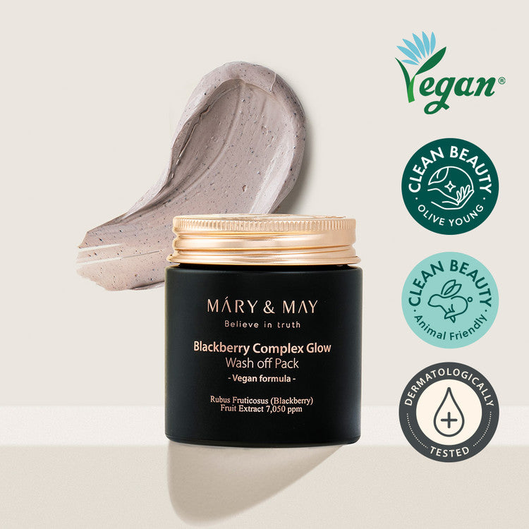 MARY & MAY | Blackberry Complex Glow Wash Off Pack