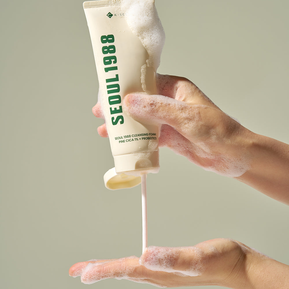 K-SECRET | SEOUL 1988 Cleansing Foam: Pine Cica 1% + Probiotics