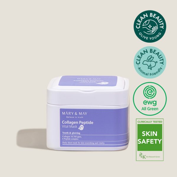 MARY &amp; MAY | Kolagen peptid vitalna maska
