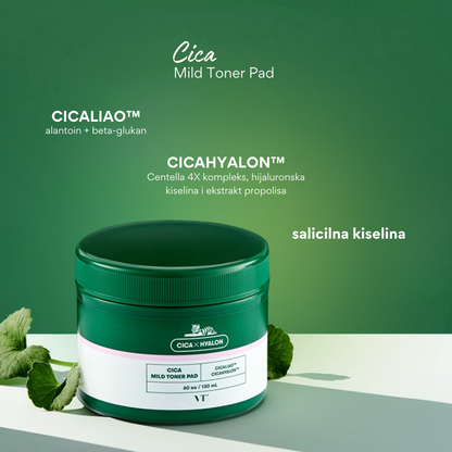 VT Cosmetics | Cica Mild Toner Pad