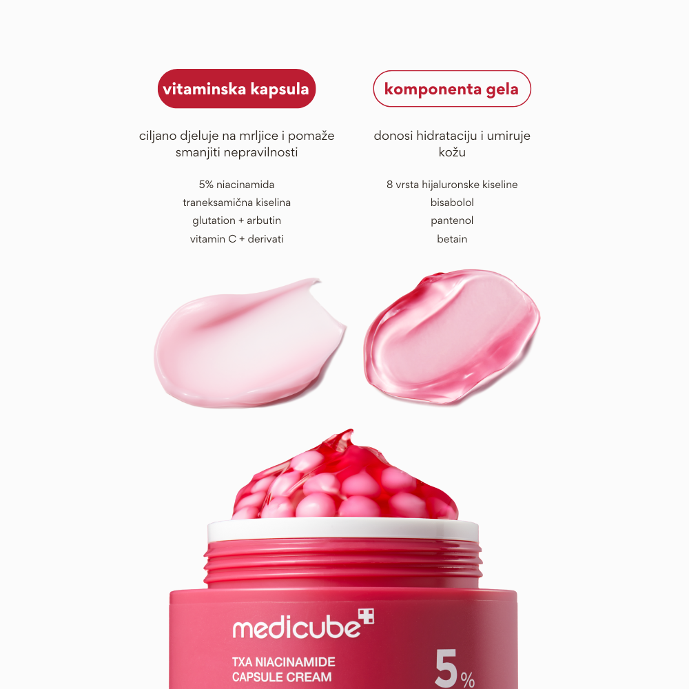 Medicube | TXA Niacinamid krema v kapsulah