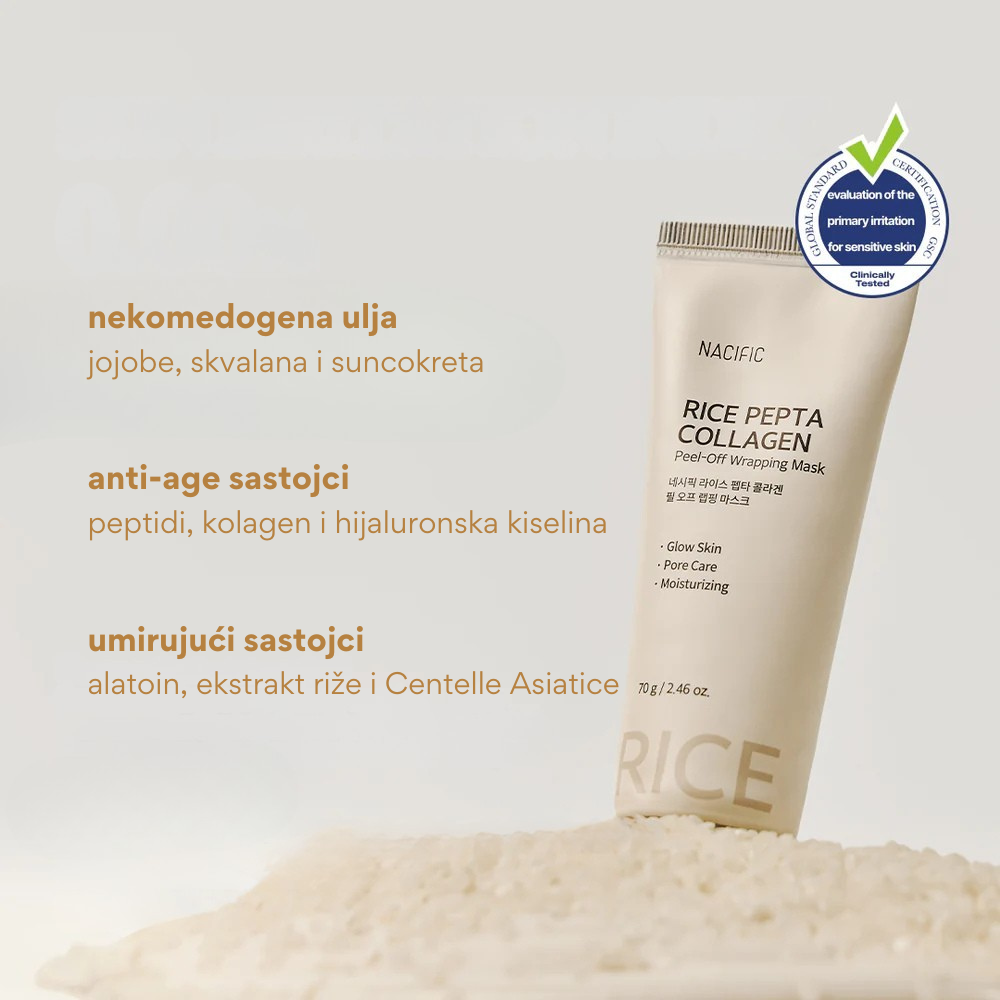 NAZIFIC | Rice Pepta Collagen Peel-Off Wrapping Mask