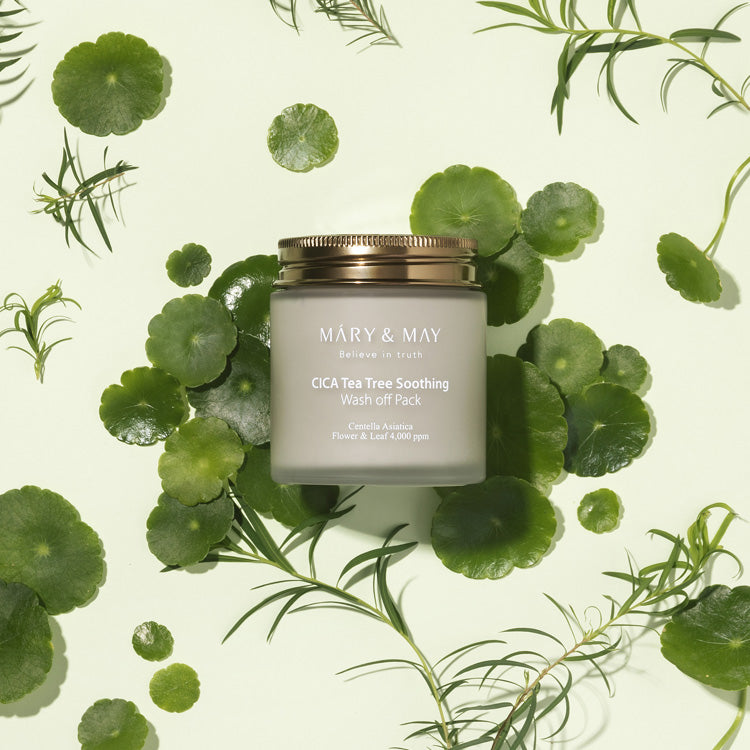 MARY &amp; MAY | Cica Tea Tree Soothing Wash Off Mask Pack