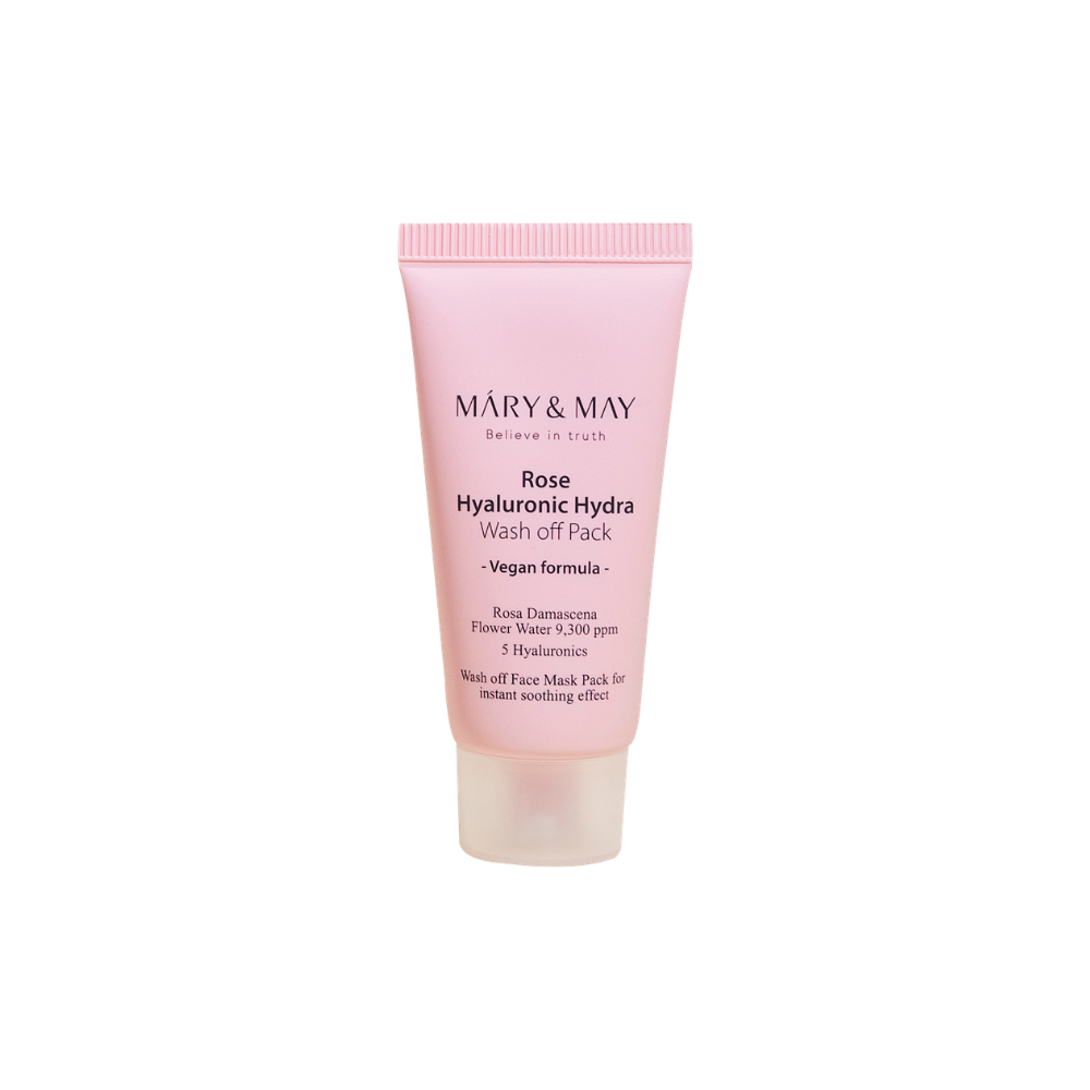 MARY &amp; MAY | Rose Hyaluronic Hydra Wash Off Mask Pack