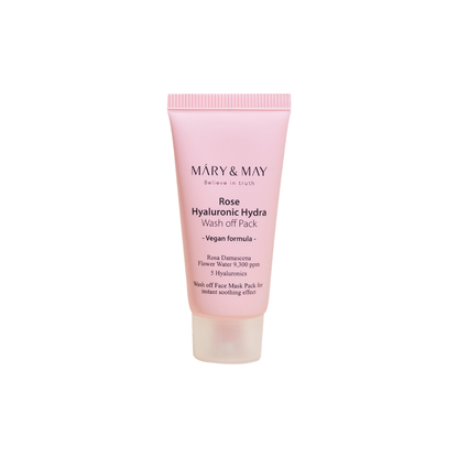 MARY &amp; MAY | Rose Hyaluronic Hydra Wash Off Mask Pack