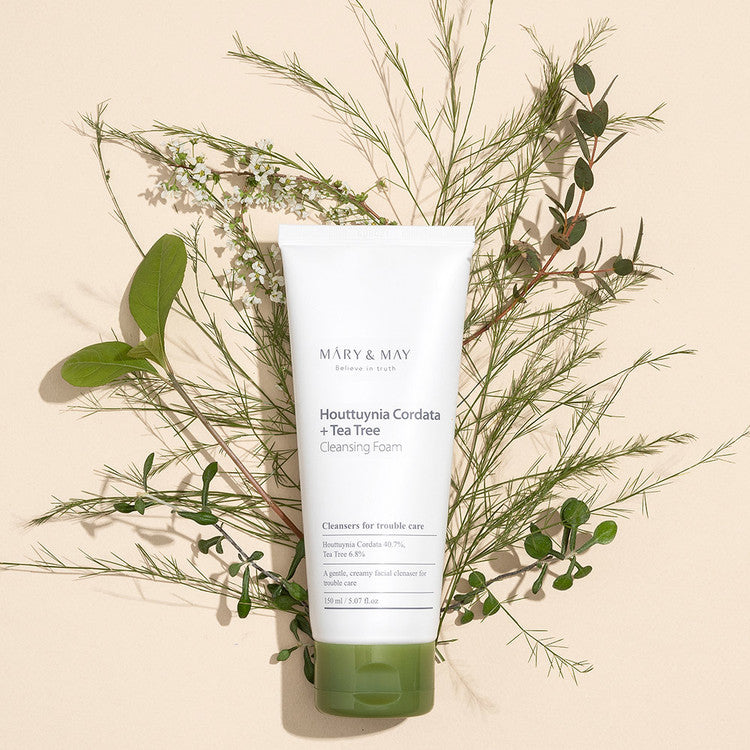 MARY &amp; MAY | Houttuynia Cordata + Tea Tree Cleansing Foam